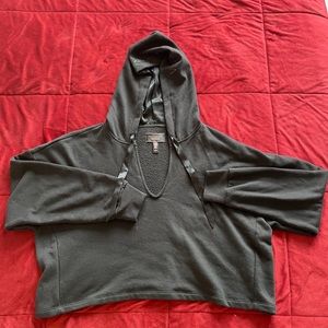 Cropped relaxed sweater